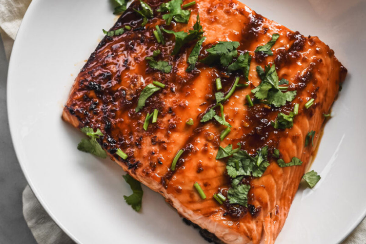gerookte zalm met sambal