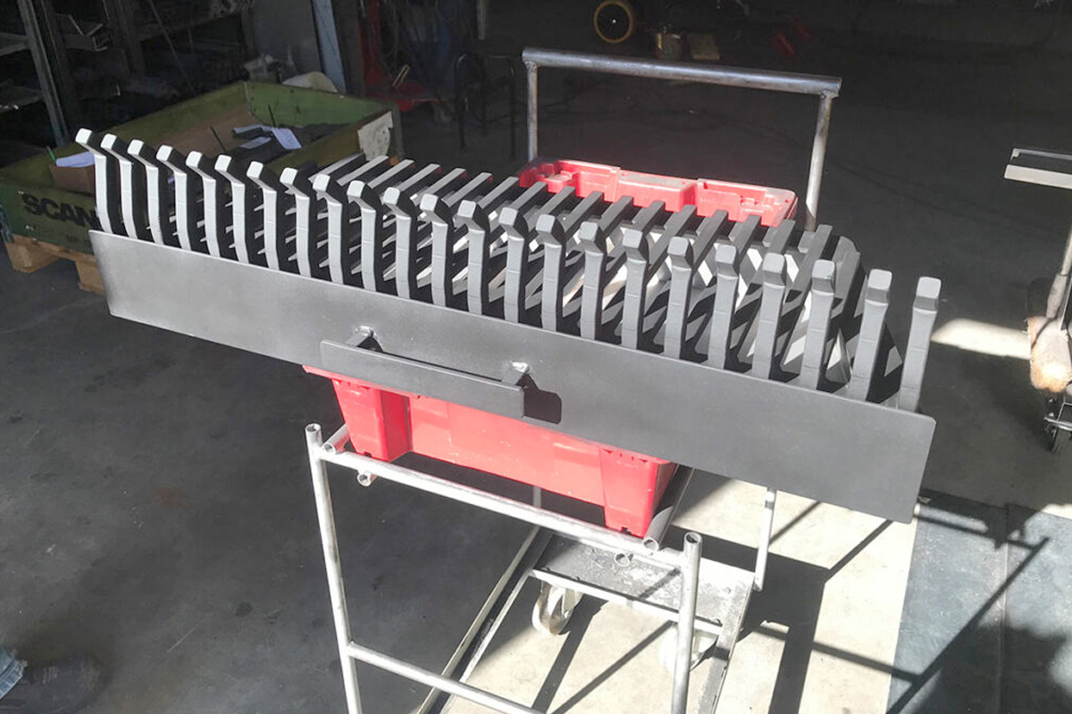 Stookrooster met aslade