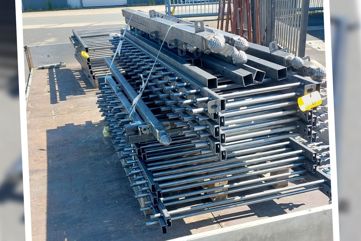 Tuinhekwerk van staal