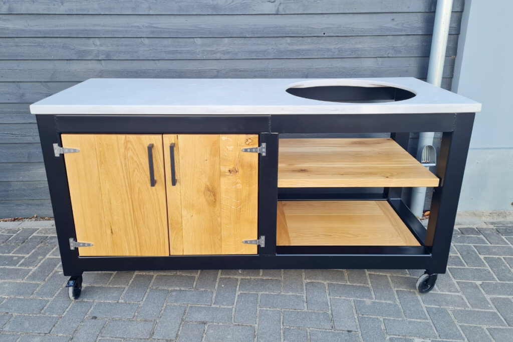 Stalen frame voor buitenkeuken