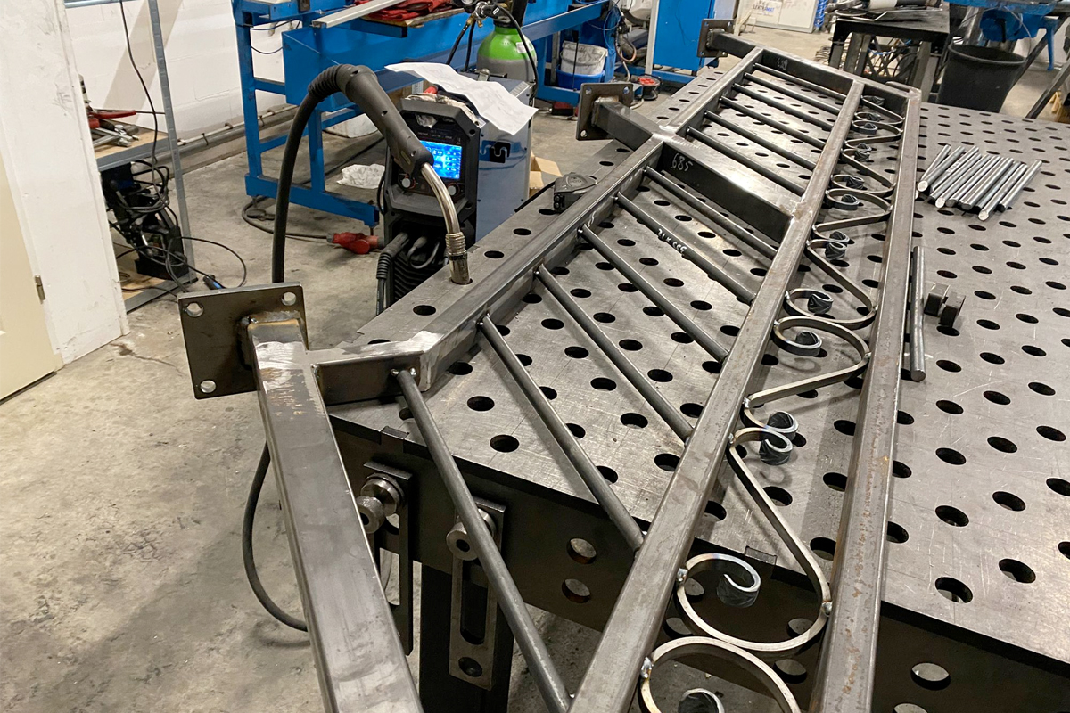 Stalen leuning op maat