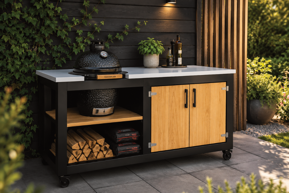 BBQ meubel kamado mini: compact en stijlvol voor buiten