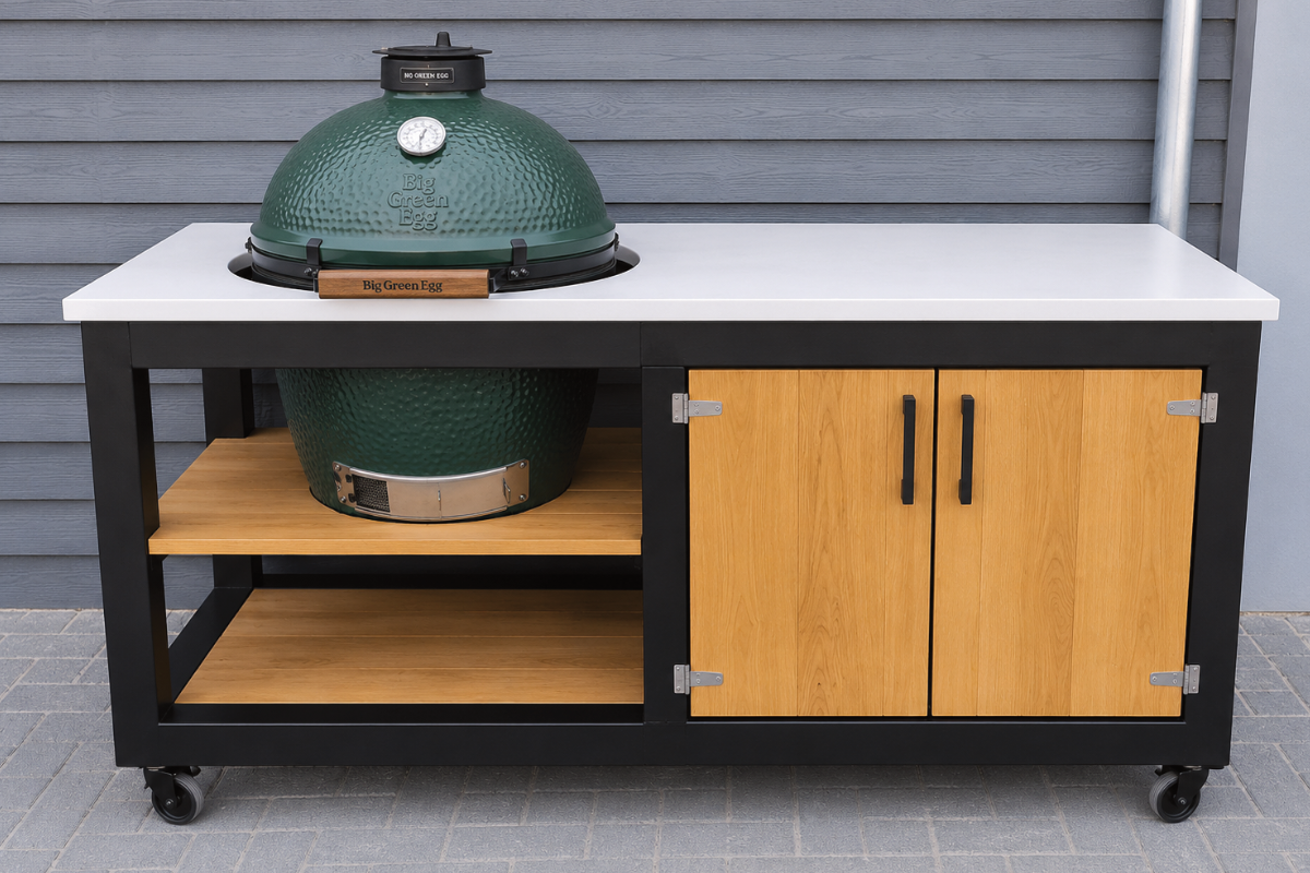 BBQ meubel voor Green Egg: stijlvolle buitenkeuken op maat