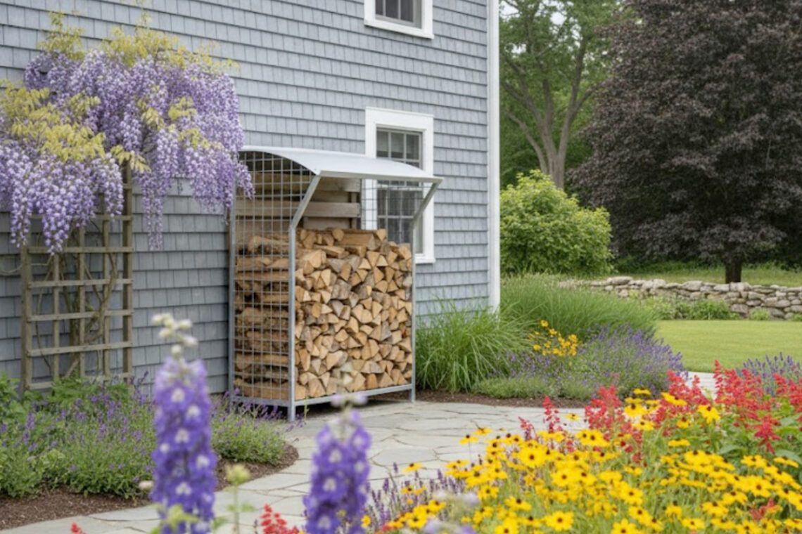 Houtopslag als tuinelement: zo gaat hij op in je tuinontwerp